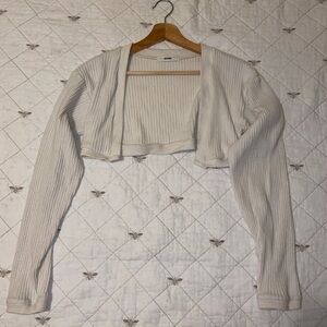 joah brown luxe knit bolero shrug